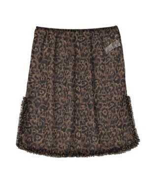 earth music&ecology 【WEB限定】レイヤードスカート(Short) Leopard