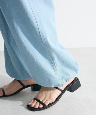 Green Parks ライトデニムカーゴパンツ Black