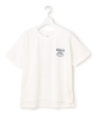 J.PRESS YORK STREET 【WOMEN】カフェロゴプリント Tシャツ
