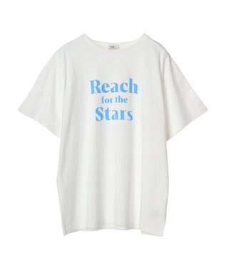 earth music&ecology アソートロゴプリントＴ Off White