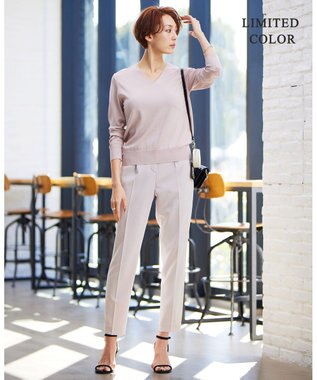 ICB 【WEB限定カラーあり】 シンセティックハイゲージ Vネックプルオーバー ピンク系［WEB限定］