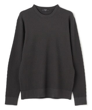 JOSEPH HOMME 【新柄】 ヴィスコースリンクス　クルーネックニット グレー系