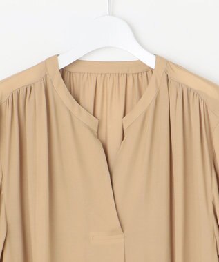 自由区 L 【17号サイズまで展開・カタログ掲載】ソフトシルクビエラ ワンピース ベージュ