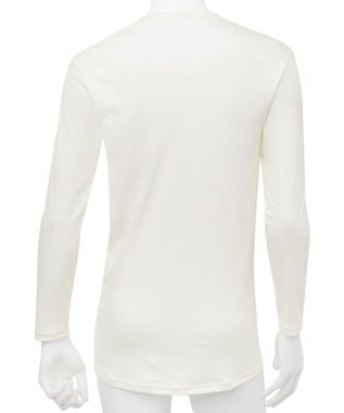 WACOAL MEN WACOAL MEN あったかインナー Vネック 8分袖 綿100％ 保温性 やわらかさが続く 静電気が起こりにくい 毛玉になりにくい 後裾長め設計 インナー WL6103 /ワコールメン アイボリー