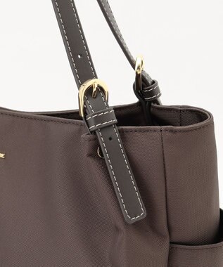 LA BAGAGERIE ポリエステルキャンバス　A4トート チョコ
