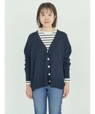 AMERICAN HOLIC ＵＶカットミディニットカーディガン Navy