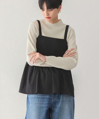 AMERICAN HOLIC ティアードキャミ Black