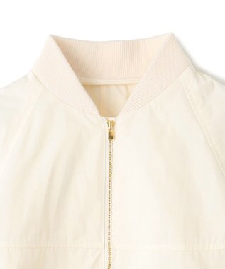 BEIGE， 【洗える】LOTUS / ライトショートブルゾン Ecru