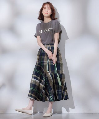 ANY ドルマンスリーブロゴTシャツ チャコール