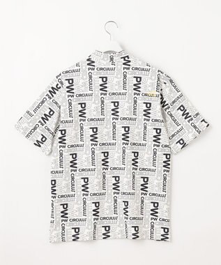 PW CIRCULUS 【UVカット / 吸水速乾 / 伸縮性抜群】【MEN】ＰＷロゴ＆チェックモックT ホワイト系5