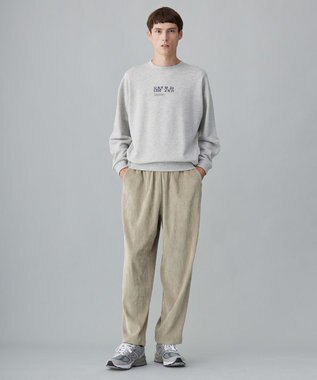 UNFILO MENS 【男女兼用】グラフィックプリント スウェットTEE [24年秋冬商品] グレー(センターロゴ)