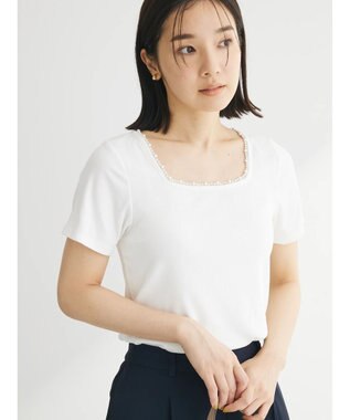 Green Parks ・ＳＵＧＡＲ　ＳＰＯＯＮ　パールスクエアプルオーバー Off White