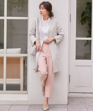 ANY SIS 【洗える】褒めらレディ テーパード パンツ ピンク