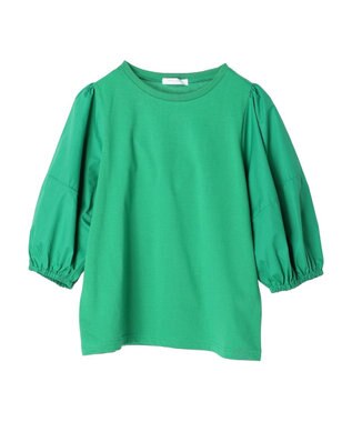 Green Parks 布帛ドッキングランタンスリーブカットプルオーバー Off White