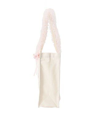 Maison de FLEUR チュールハンドルローズスクエアトートバッグ Pink