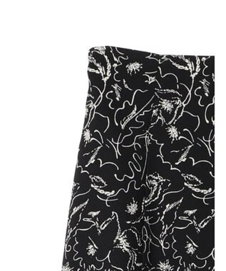 earth music&ecology 切替フラワースカート Black