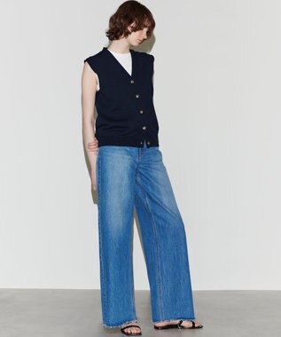 NAVE 【Nave 　洗える】ルピナス コットンニットベスト ネイビー系