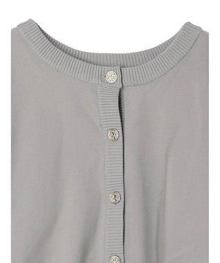 Green Parks ・ＥＬＥＮＣＡＲＥ　ＤＵＥ　２ｗａｙチュールレイヤーカーデ Gray