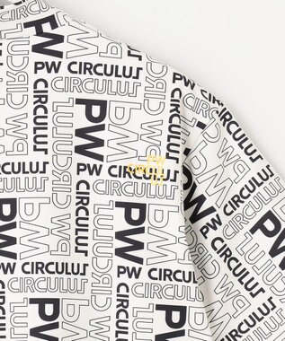 PW CIRCULUS 【UVカット / 吸水速乾 / 伸縮性抜群】【MEN】ＰＷロゴ＆チェックモックT ホワイト系5