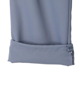 earth music&ecology 裾ドロストパラシュートパンツ Grayish Blue