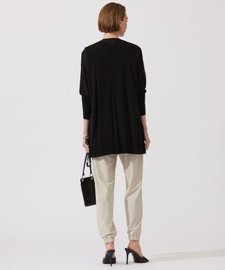 ICB 【洗える】 ドライシンセティックハイゲージ カーディガン ブラック系