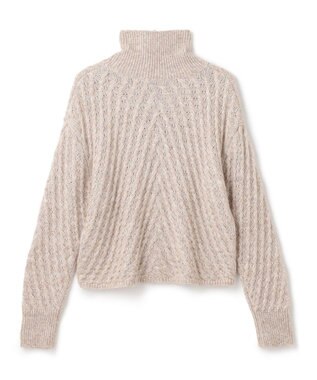 JOSEPH ファジーケーブル　ハイネックニット Khaki