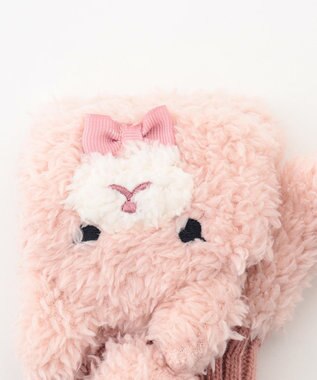 ANY KIDS アニマル2WAY手袋 ピンク（ウサギ）