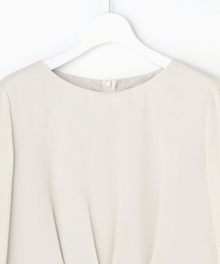 自由区 L 【17号サイズまで展開・カタログ掲載】フラワーオパールプリント ワンピース ベージュ