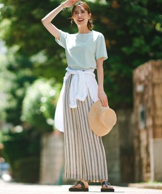 23区 【一部店舗限定/接触冷感】ベーシック IT TEE ミント系