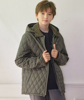 J.PRESS KIDS 【140-170cm】中綿 キルティングコート カーキ系