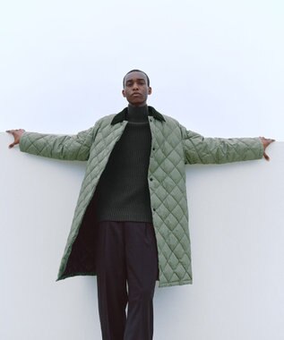 UNFILO 【MEN】UNFILO × TAION キルティングコート オリーブ系