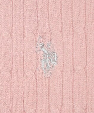 WEGO 【WEB限定/25年秋冬新作】別注USPOLOヘンリーネックニットPO ライトピンク