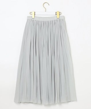 ANY SIS シャイニープリーツ スカート ライトグレー