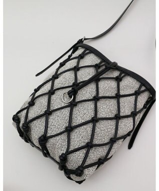 MORROW by thank 【軽量】レザーメッシュバック / NATALIE ブラック X BWミックス