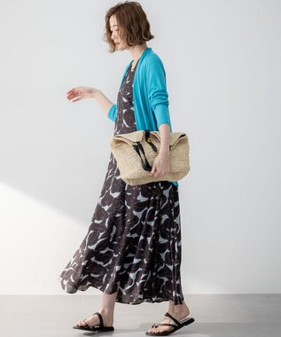 23区 【新色追加/UVケア/接触冷感】マルチ機能 シアー ショート カーディガン [WEB限定カラー]ターコイズブルー系