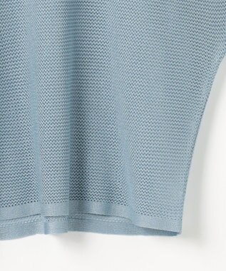 自由区 ライトメッシュ プルオーバー サックス