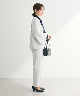 Green Parks ef-de タック袖ラグランジャケット Light Gray