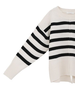 Green Parks こなれ主役ニットプルオーバー Border