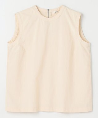 NAVE 【ReNAVE・洗える/撥水加工/接触冷感/UVケア/セットアップ】ナイロンタスラン ノースリブラウス アイボリー系