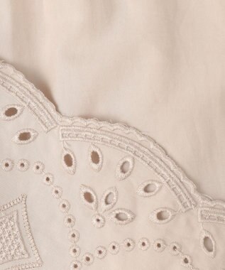 J.PRESS LADIES S 【洗える】 セルロース刺繍 ブラウス ベージュ系