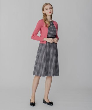 TOCCA 【洗える】SILK RIB CARDIGAN カーディガン ベリー系