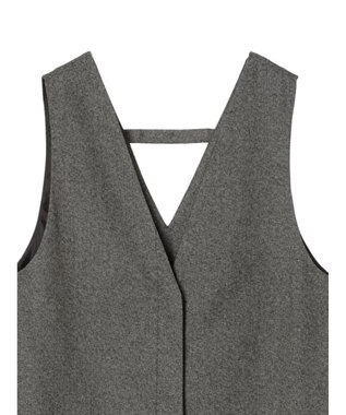 Green Parks ３ｗａｙで着られるツイード風ジャンスカ Gray