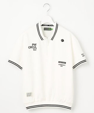 PW CIRCULUS 【WOMEN】ワッフルポロ ゴルフウェア レディース ホワイト系