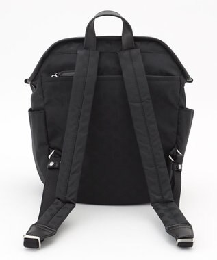 Y'SACCS Polka Dots　パイピングポケットコンパクトリュック ブラック