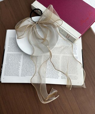 WEGO スケリボンゴム ライトベージュ