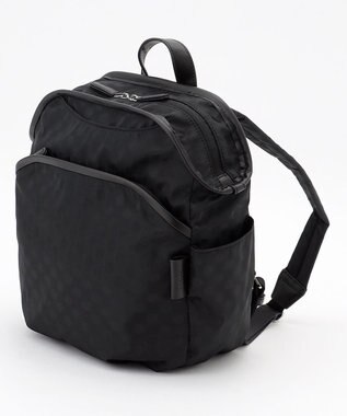 Y'SACCS Polka Dots　パイピングポケットコンパクトリュック ブラック