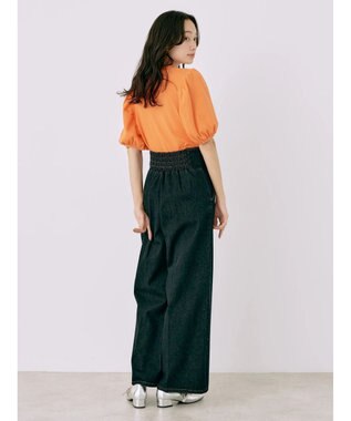 earth music&ecology フロントジップデニムパンツ Indigo