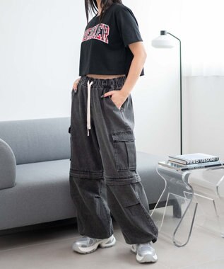 WEGO PUメッシュヒールダッドスニーカー シルバー