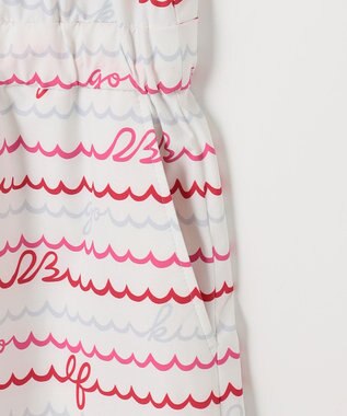 23区GOLF 機能素材で快適なラウンドを【WOMEN】ウェーブロゴ柄 ワンピース ピンク系5