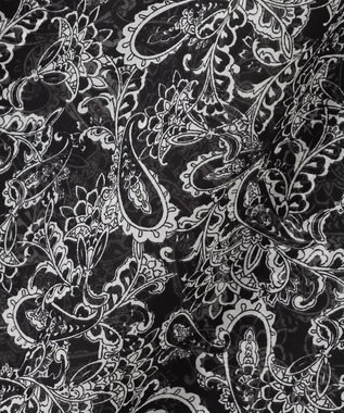 23区 L 【一部店舗限定/速乾性/洗える】モノトーンプリント ワンピース ペイズリーモチーフ